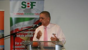 Directeur Suriname Business Center, Dhr. Gilbert van Dijk